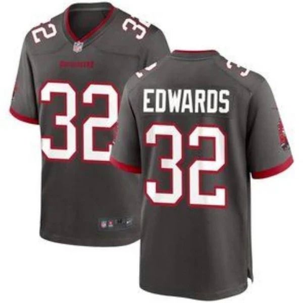 Men Tampa Bay Buccaneers #32 Mike Edwards Nike Grey Game NFL Jersey->tampa bay buccaneers->NFL Jersey